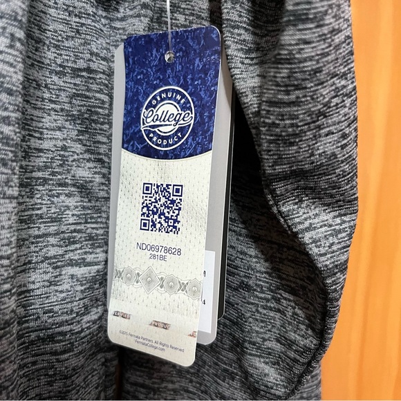 Colosseum Gray Notre Dame Quarter Zip Popover Size Medium NWT - Picture 7 of 10